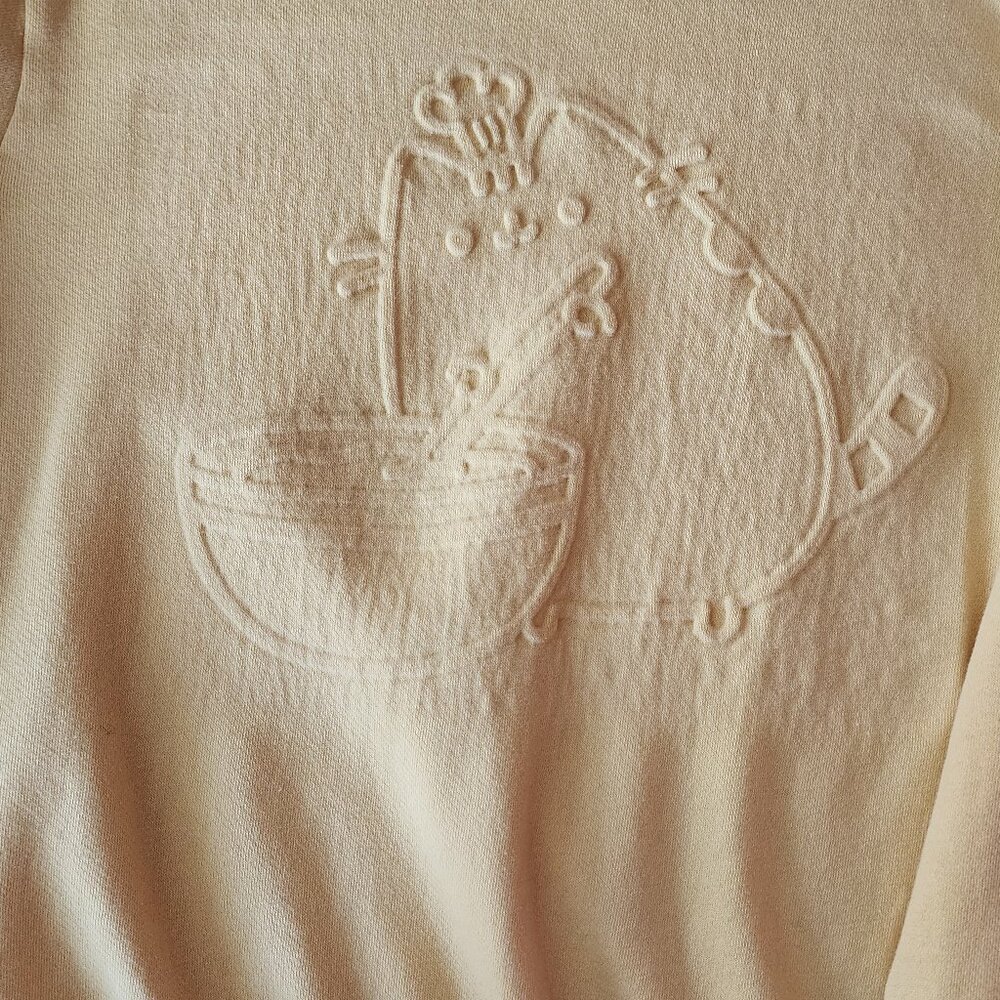 Pusheen Yellow Sweatshirt with Embossed Design